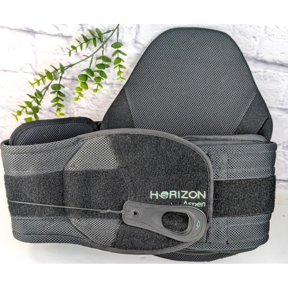 💪Aspen Horizon Lower Back Brace Belt Lumbar Support Adjustable Recovery *Flaws